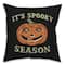 Retro Pumpkin Spooky Season Spun Poly Throw Pillow